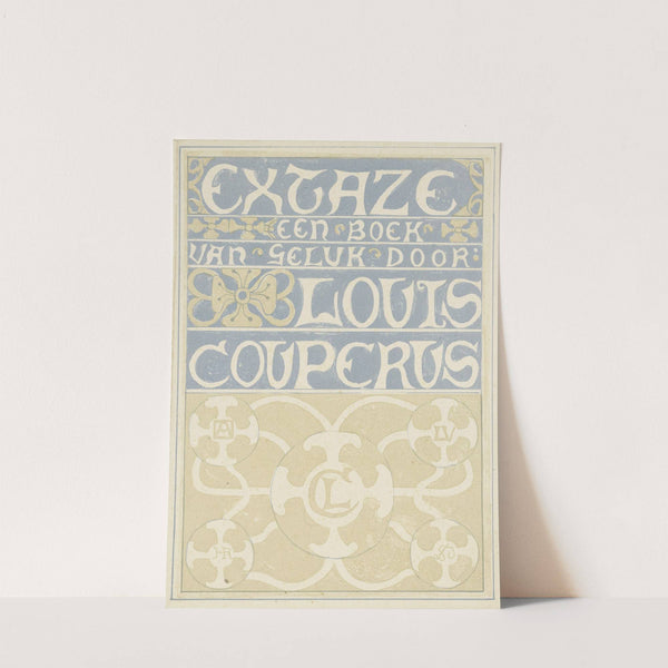 Bandontwerp voor; Louis Couperus, Extaze; een boek van geluk, 1894 by Richard Nicolaüs Roland Holst