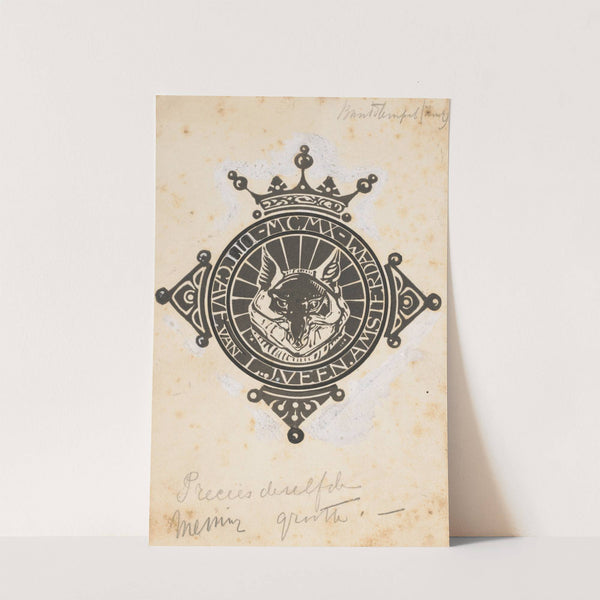 Bandontwerp voor Stijn Streuvels, Reinaert de Vos (1910) by Bernard Willem Wierink