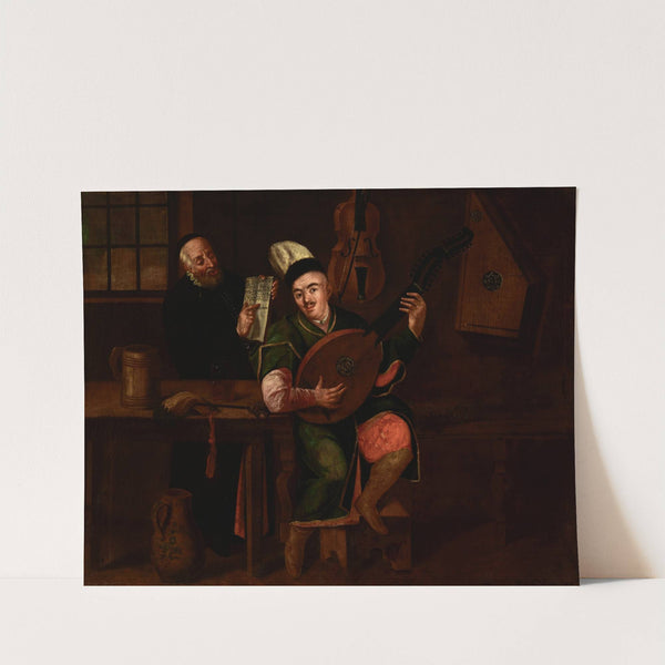 Bandura Player with a Jew (1800) by Michał Stachowicz