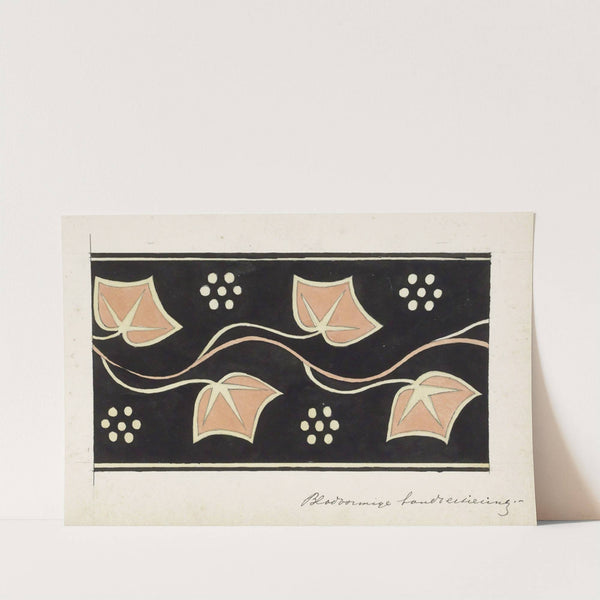 Bandversiering met bladeren by Johanna van de Kamer