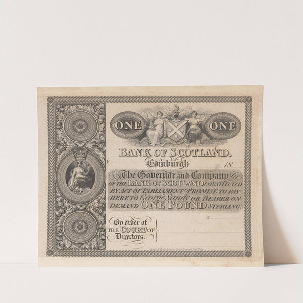 Dowlais Glamorganshire Bank thirty shilling note (1820-1829) by Perkins & Heath