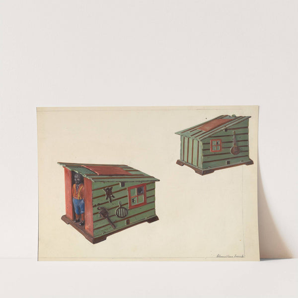 Bank - Toy Building with Figure by Clementine Fossek