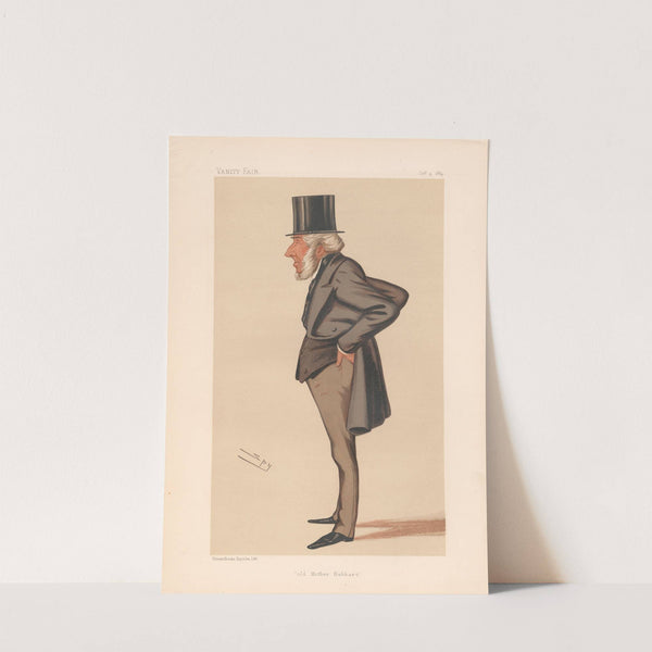 Bankers and Financiers. ‘Old Mother Hubbard’. The Rt. Hon. John Jellibrand Hubbard. 4 October 1884 (1884) by Leslie Matthew Ward