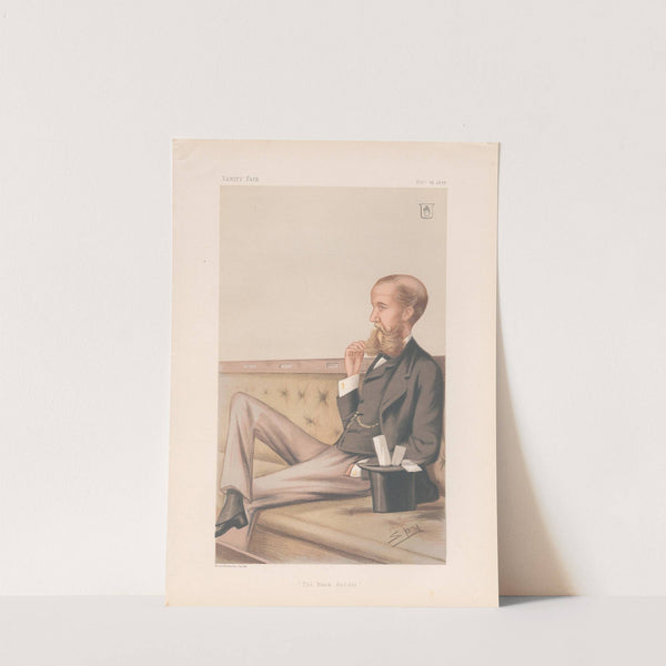 Bankers and Financiers. ‘The Bank Holiday’. Sir John Lubbock. 23 February 1878 (1878) by Leslie Matthew Ward