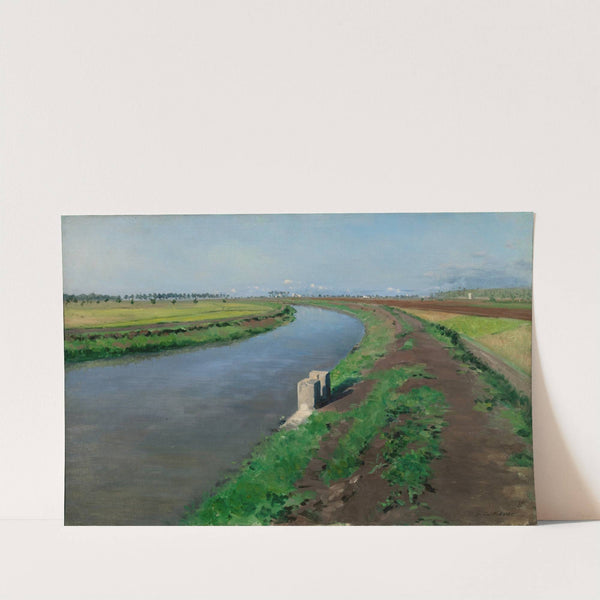 Banks of a Canal, near Naples by Gustave Caillebotte