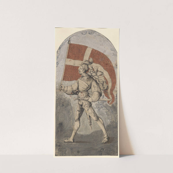 Bannerträger, nach links schreitend by Niklaus Manuel