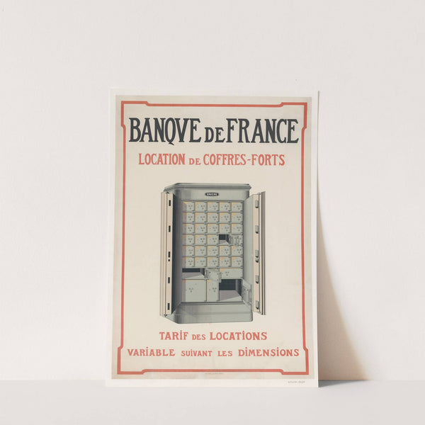 Banque de France, location de coffres-forts (1905) by Imp. Paul Dupont