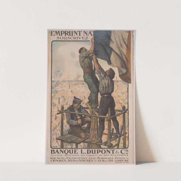 Banque L. Dupont & Cie. Emprunt Natioanl souscrivez (1920) by Lucien Jonas