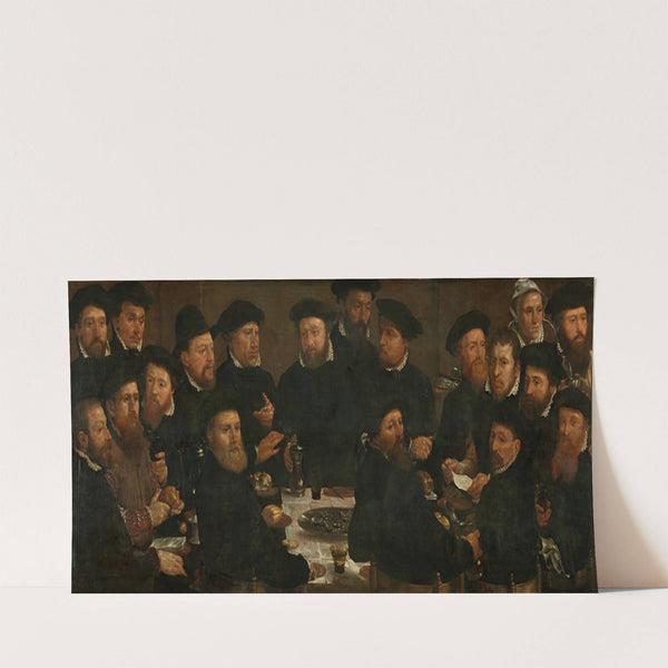 Banquet of Eighteen Guardsmen of Squad L, Amsterdam 1566, known as ‘The Perch Eaters’ (1566) by Dirck Barendsz.