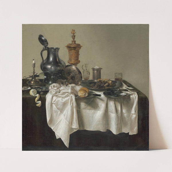 Banquet Piece with Mince Pie (1635) by Willem Claesz Heda