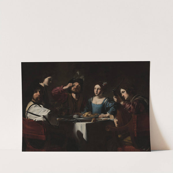 Banquet Scene with a Lute Player (c.1625) by Nicolas Tournier