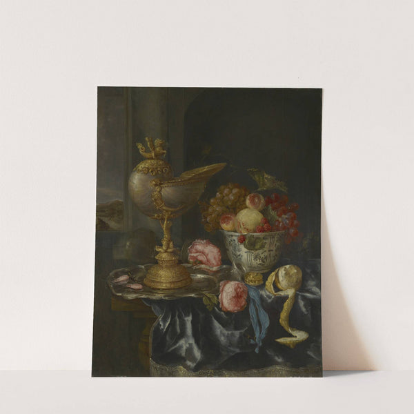Banquet Still Life with Nautilus Cup by Abraham van Beyeren