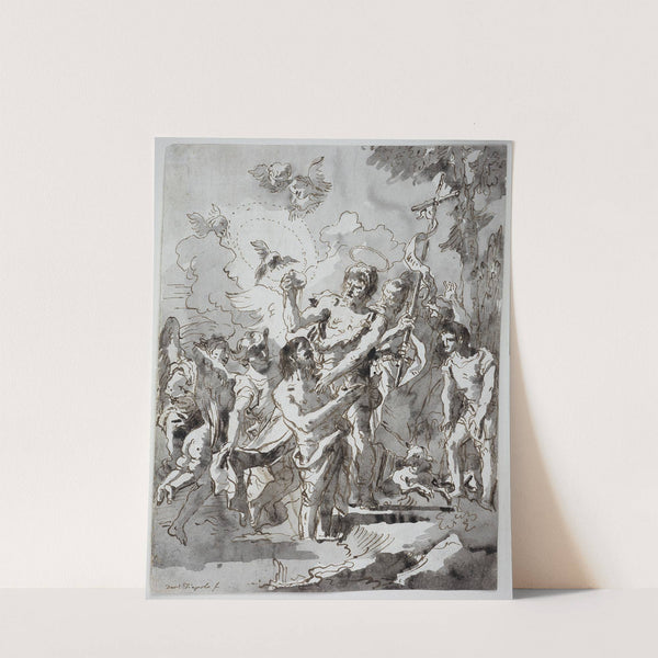 Baptism of Christ in the Jordan by Giovanni Domenico Tiepolo