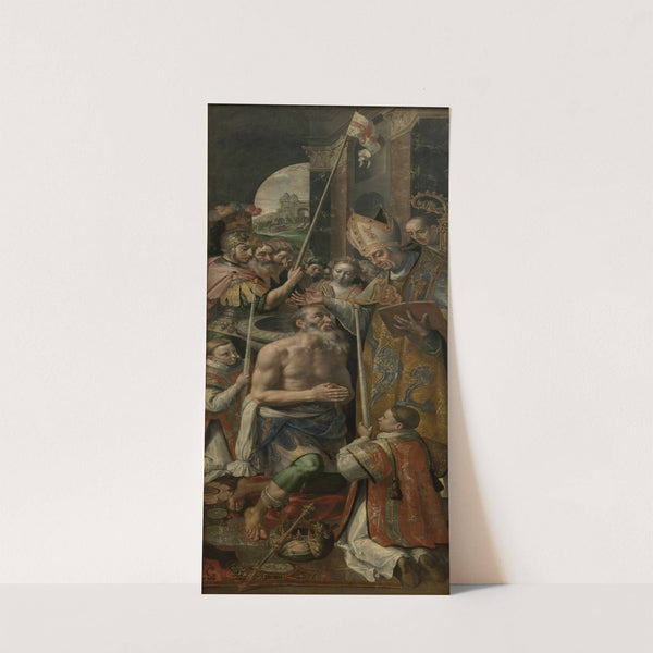 Baptism of the King of Silene by Maerten De Vos