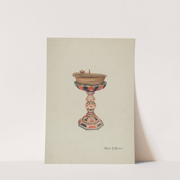 Baptismal Font & Stand by Marius Hansen