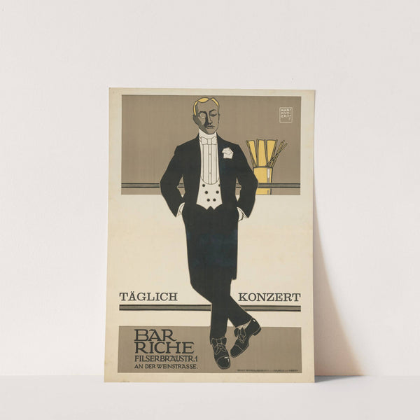 Bar Riche. Täglich Konzert (1907) by Hans Rudi Erdt