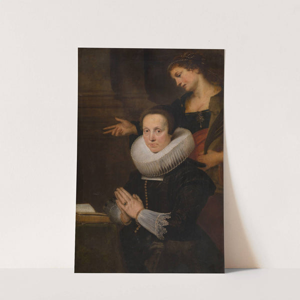 Barbara Kegeleers and Saint Barbara (1620) by Cornelis de Vos