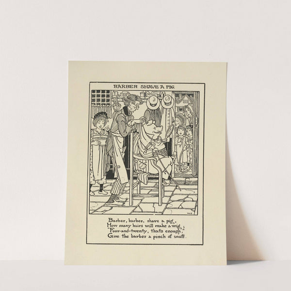 Barber shave a pig by Winifred Smith