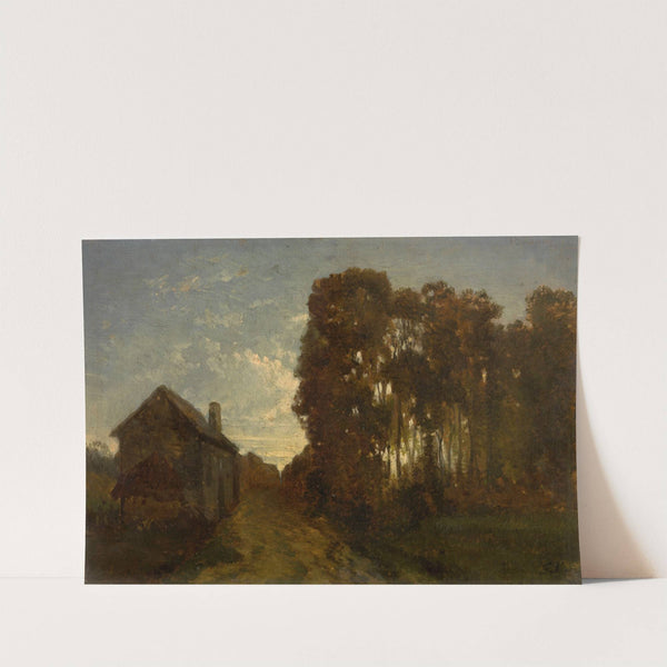 Barbizon at Dusk by Jean Pierre François Lamorinière