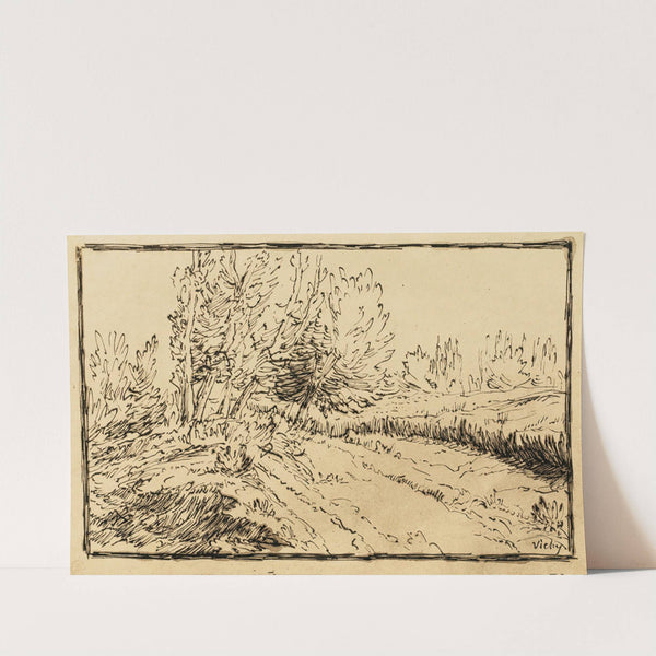 Barbizon Path In The Countryside, Vichy by Jean-François Millet