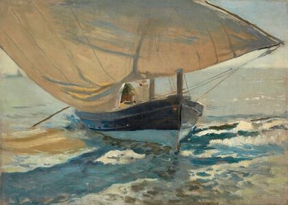 Barcas En La Playa (Fishing Boats On The Beach, Valencia)