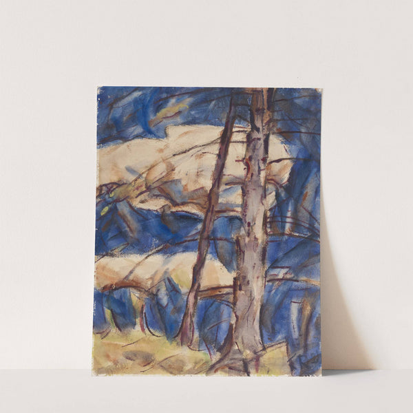 Bare Conifers (1921) by Christian Rohlfs