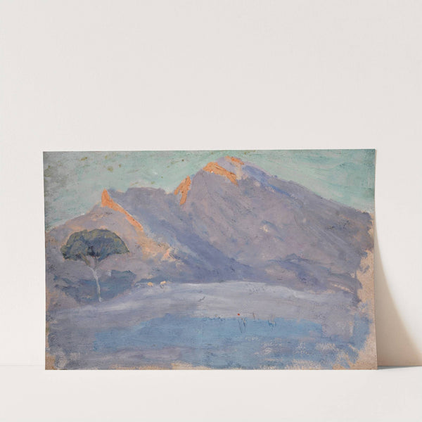 Bare Hills in the Evening Glow by Ernst Schiess