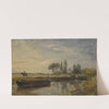 Barge below Flatford Lock by John Constable