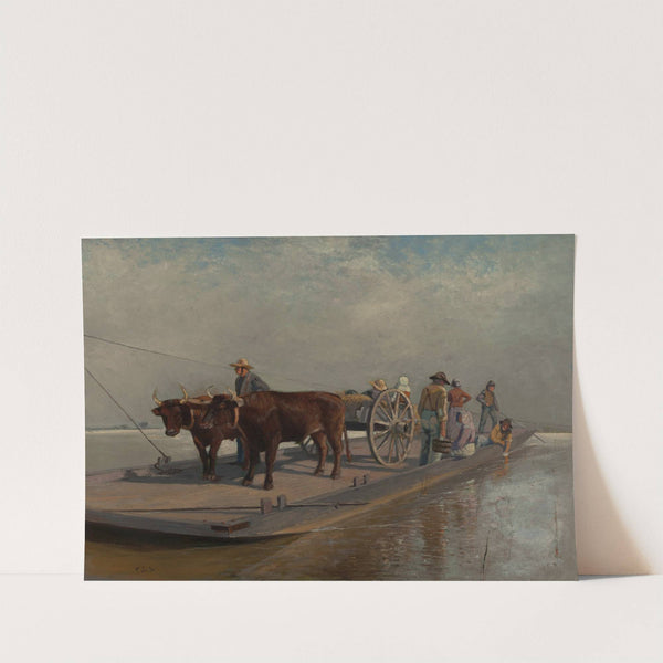 Barge Crossing by Thomas Corwin Lindsay