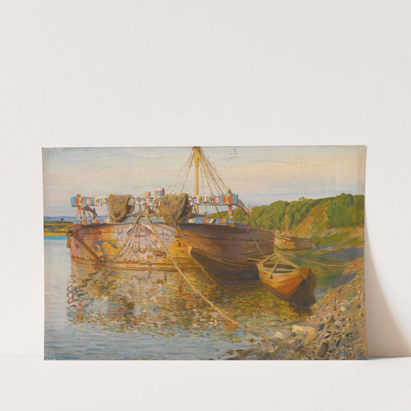 Barge On The River Oka by Vasily Dmitrievich Polenov
