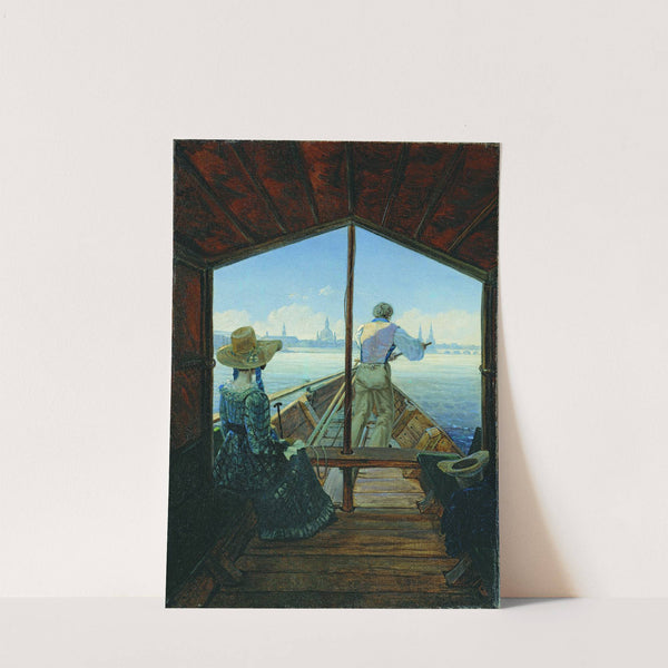 Barge Trip on the Elbe near Dresden (Morning on the Elbe) by Carl Gustav Carus