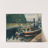 Barges at Pontoise (1876) by Camille Pissarro