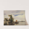Barges on a River by Richard Parkes Bonington