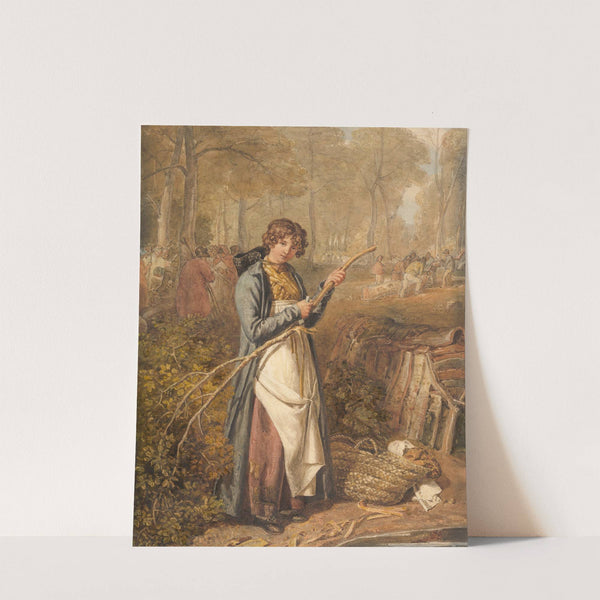 Barking Timber in Wychwood Forest, Oxfordshire by Joshua Cristall