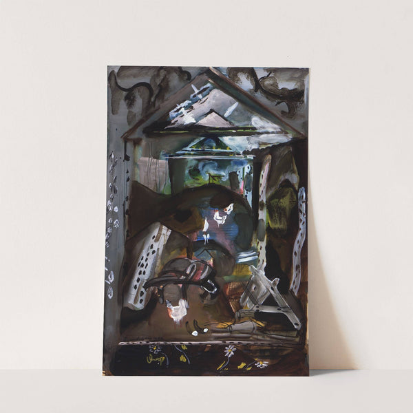 Barn interior, Dolaucothy (1942) by Frances Hodgkins