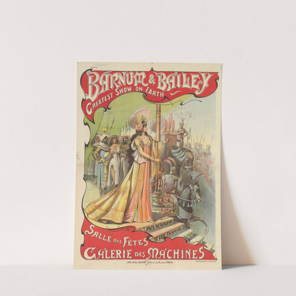 Barnum & Bailey, greatest show on earth. Prix de beauté – 10.000 francs. Salle des fêtes, galerie des machines (1901) by A. Edel