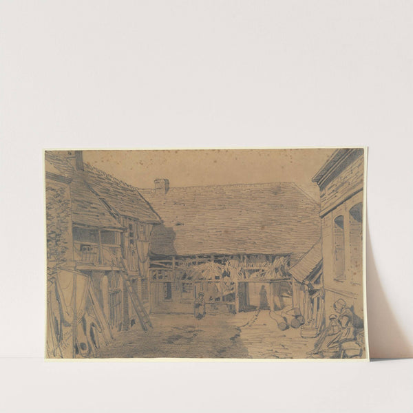 Barnyard Scene by Émile Frédéric Nicolle