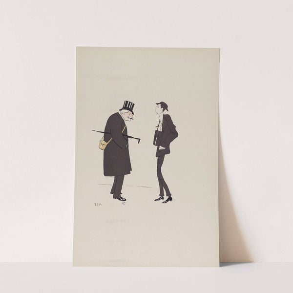 Baron de Brimont et Baron James-Armand de Rothschild (1904) by Georges Goursat (Sem)