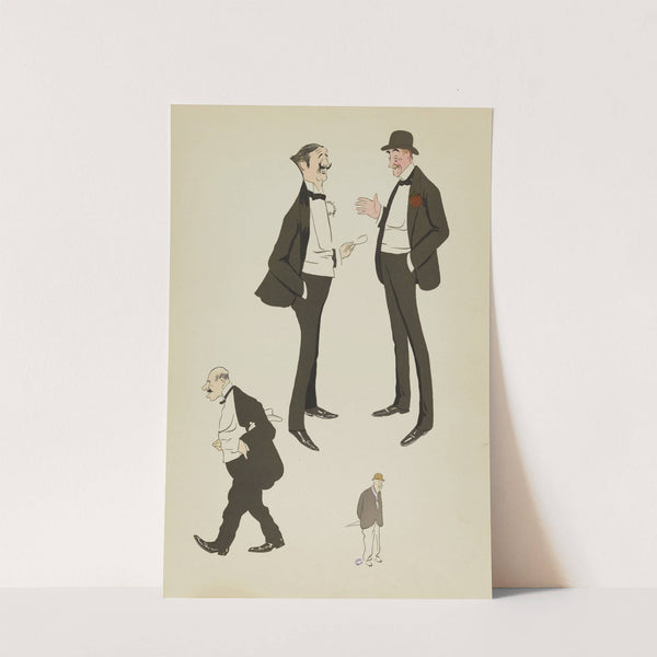 Baron de Spinoven, comte Pecci, M.Ephrussi de Constantinople, M.Ed. Dollfus (1909) by Georges Goursat (Sem)