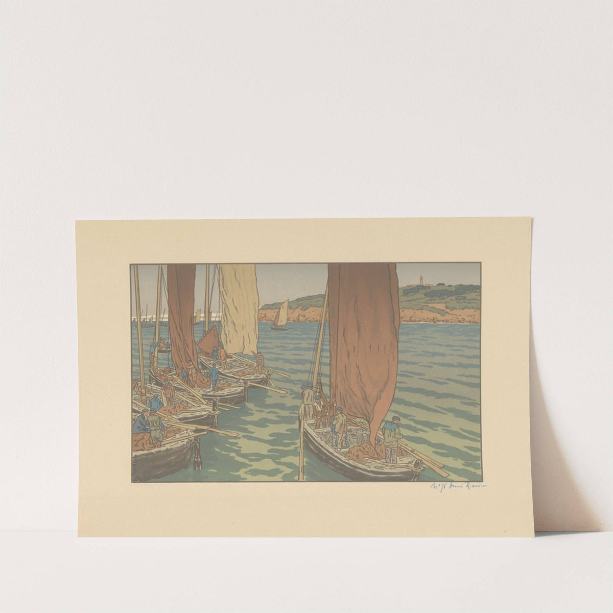 Barques de pêche by Henri Rivière