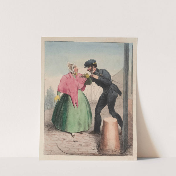 Barrière de la Villette Vos appas sont bien conséquents by Charles-Joseph Traviès de Villers