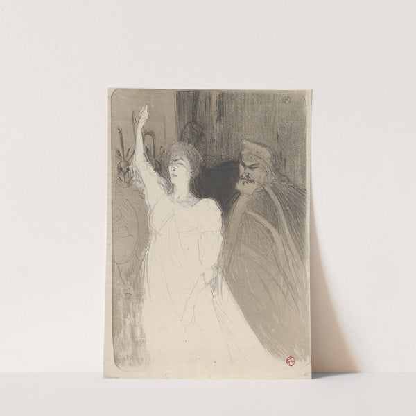 Bartet and Mounet-Sully, in Antigone (1893) by Henri de Toulouse-Lautrec