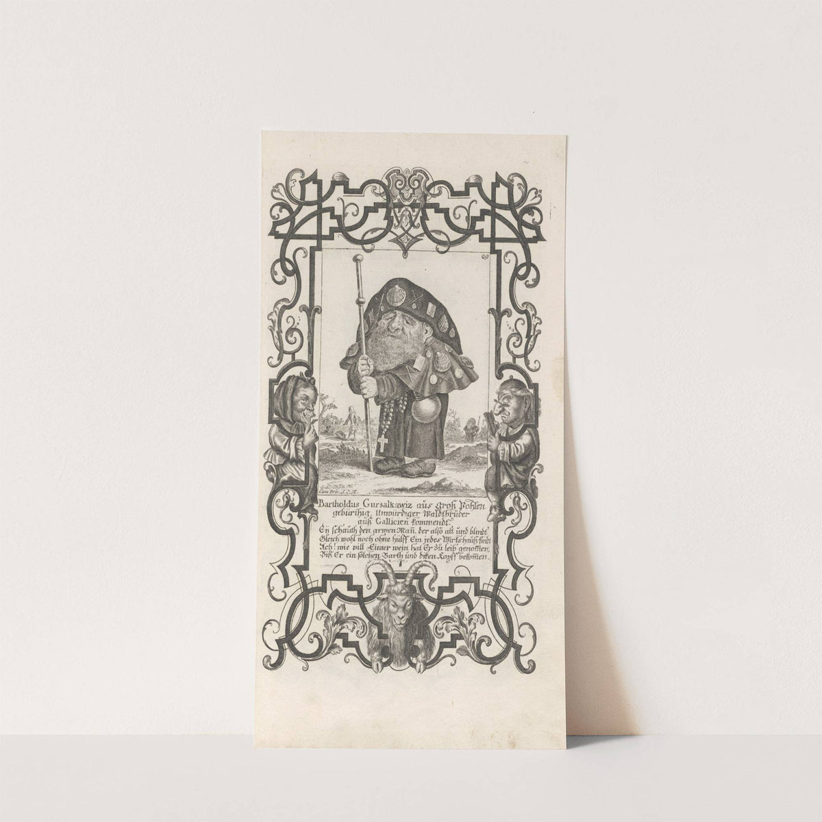 Bartholdus Gursalkawiz aus groß Pohlen gebürthig, Unwürdiger auß Gallicien kommendt, Pl. 29 (1710-1719) by Elias Baeck