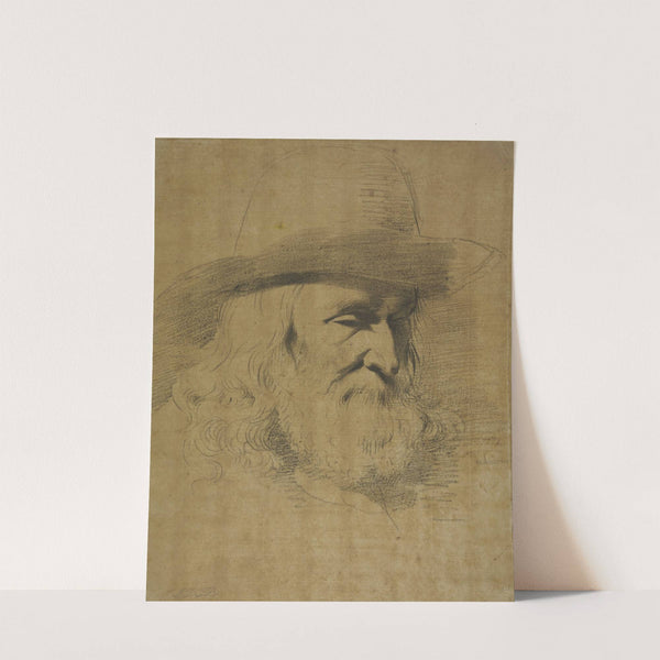 Bärtiger Männerkopf mit einem Hut by Jean-Jacques de Boissieu