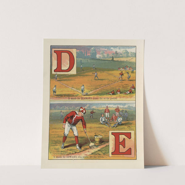 Baseball A B C Pl.04 (1885) by McLoughlin Bros