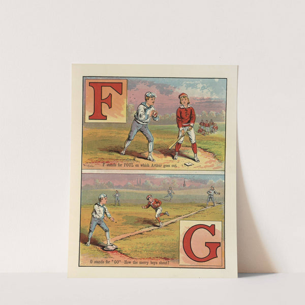 Baseball A B C Pl.05 (1885) by McLoughlin Bros