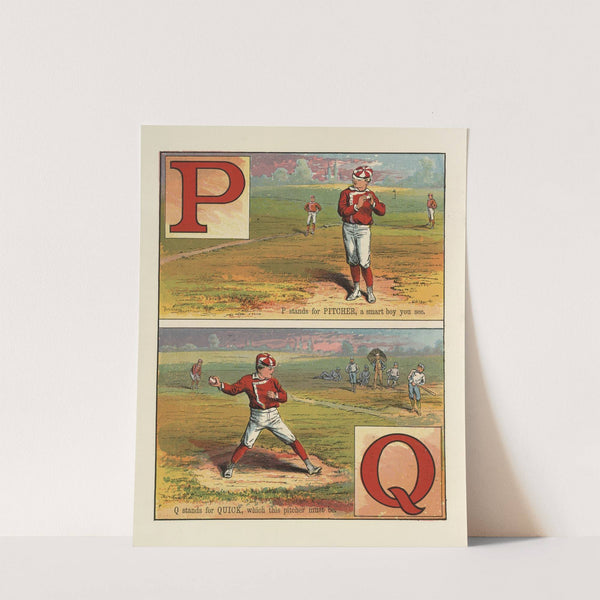 Baseball A B C Pl.10 (1885) by McLoughlin Bros