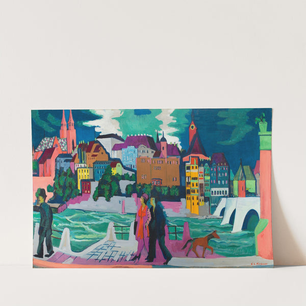 Basel with the Rhine (1927–28) by Ernst Ludwig Kirchner