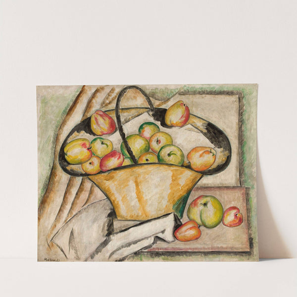 Basket with apples (1918) by Tadeusz Makowski