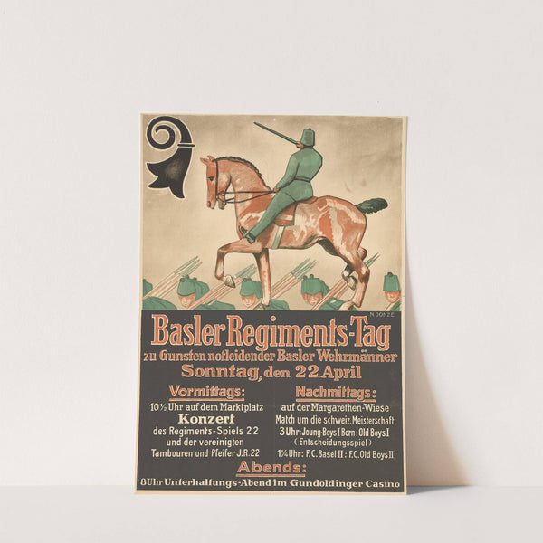 Basler Regiments-Tag – zu Gunsten notleidender Basler Wehrmänner (1917) by Numa Donzé